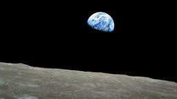 Earthrise is a photograph of Earth and some of the Moon's surface that was taken from lunar orbit